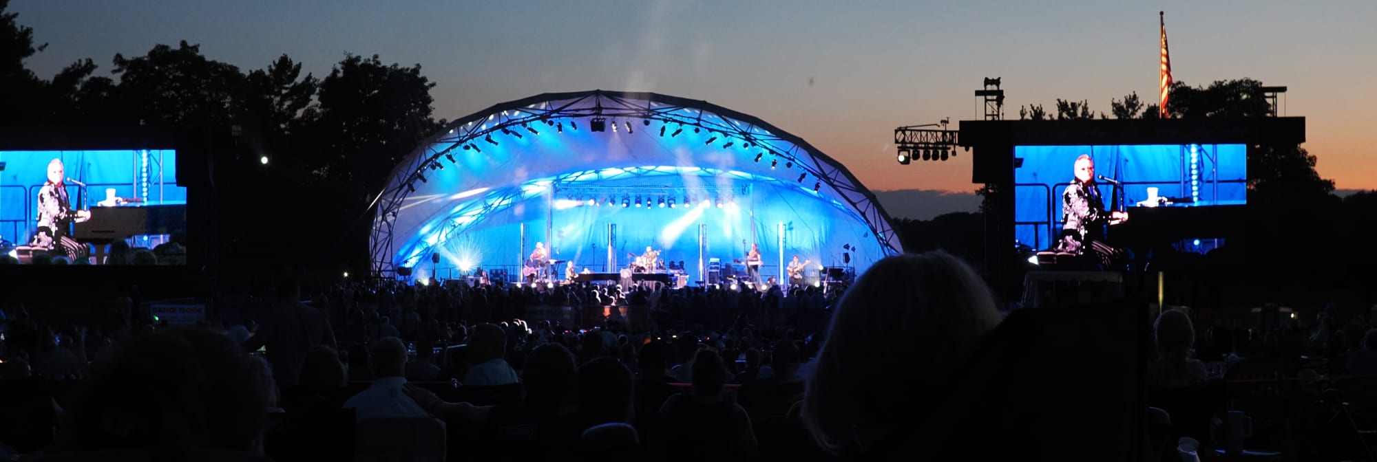 outdoor concert venue at sunset Jackson